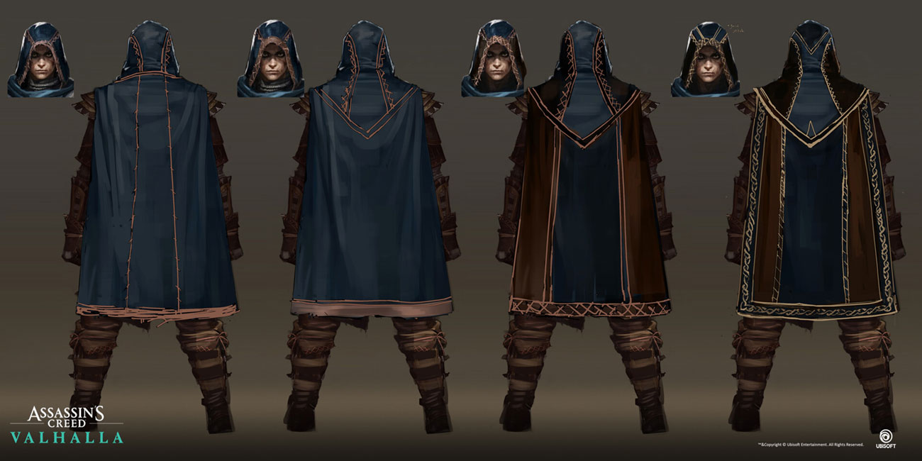 Eivor Warrior Outfit Backside Art from Assassin's Creed Valhalla
