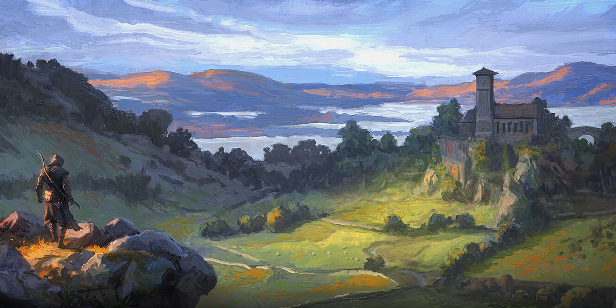 England Vista Art from Assassin's Creed Valhalla