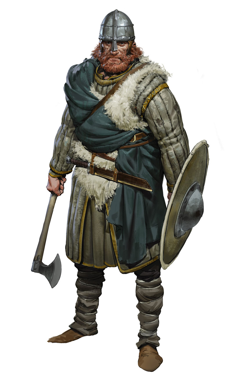 Fyrdman Axe Warrior Art from Assassin's Creed Valhalla