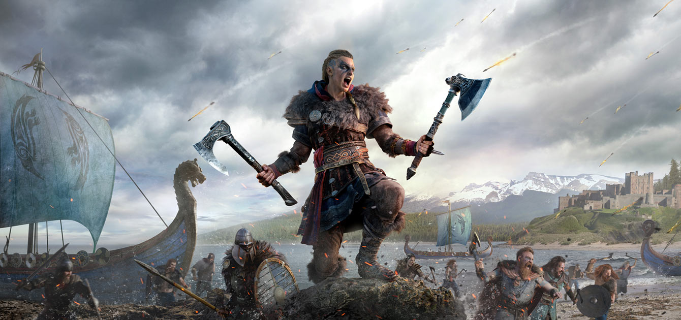 Gold Edition Key Art (Female Eivor) from Assassin's Creed Valhalla