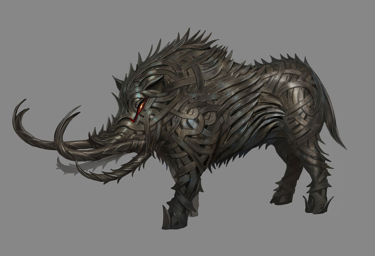Iron Boar Art from Assassin's Creed Valhalla
