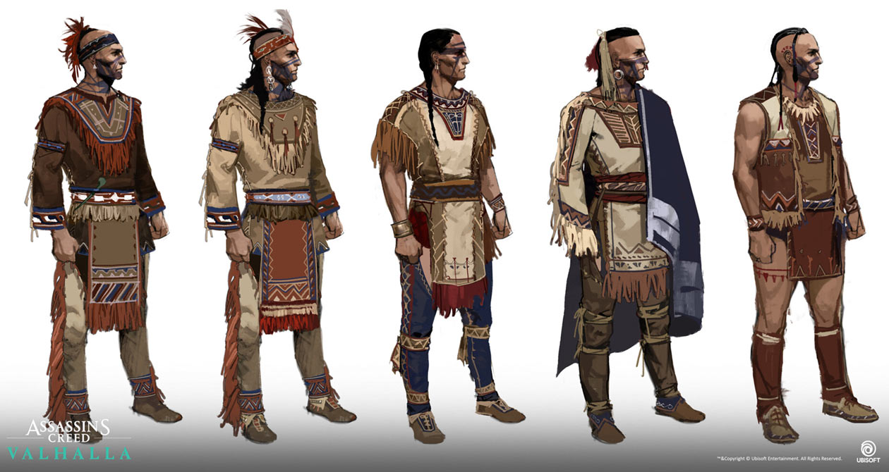 Iroquois Men Art from Assassin's Creed Valhalla