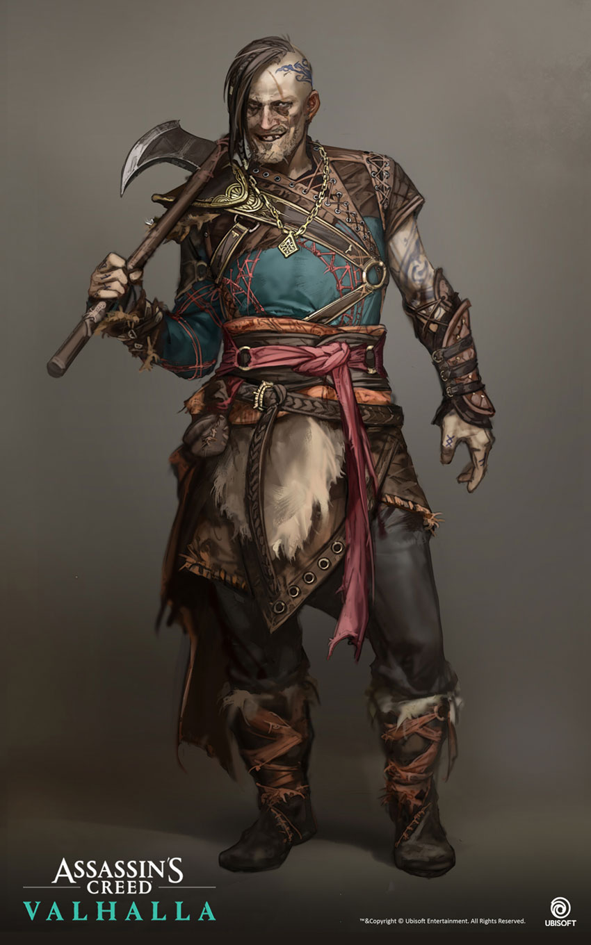 Ivar the Boneless Art from Assassin's Creed Valhalla