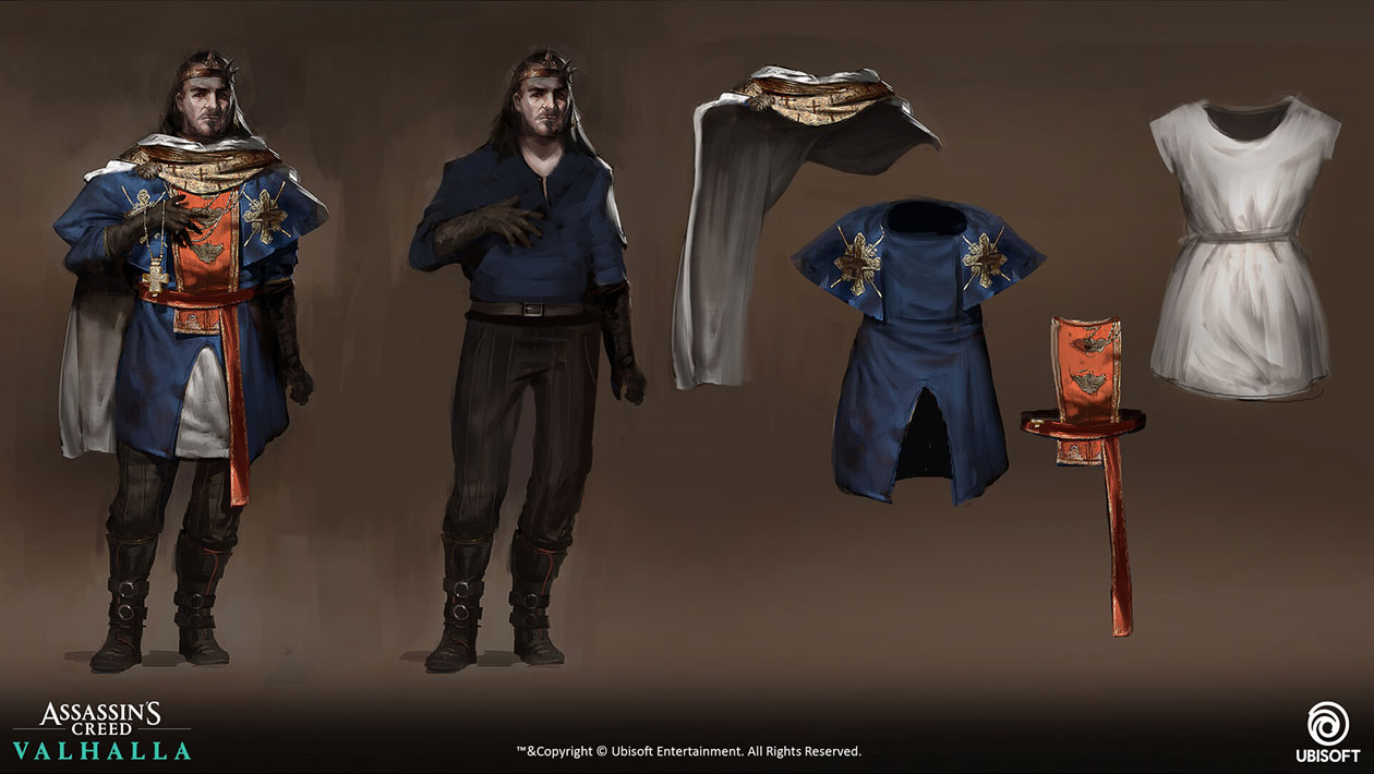 King Alfred Outfit Artwork from Assassin's Creed Valhalla