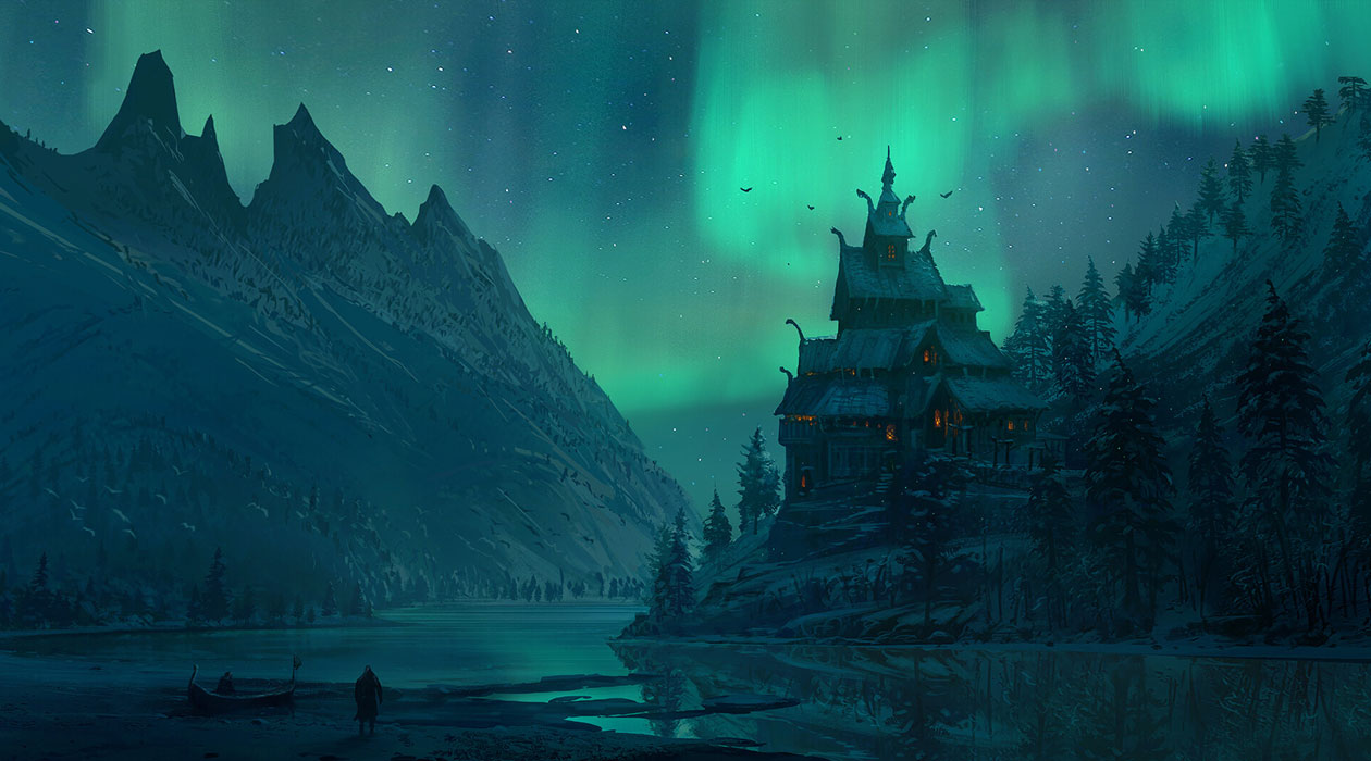 Northern Lights Art from Assassin's Creed Valhalla