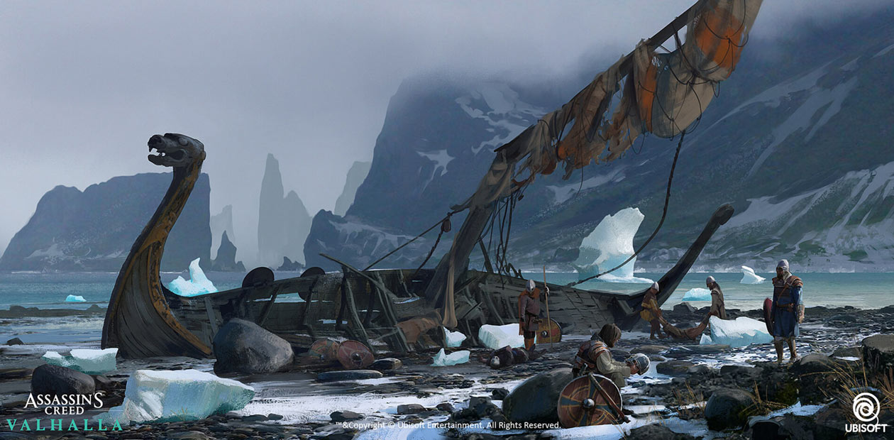 Shipwrecked Art from Assassin's Creed Valhalla