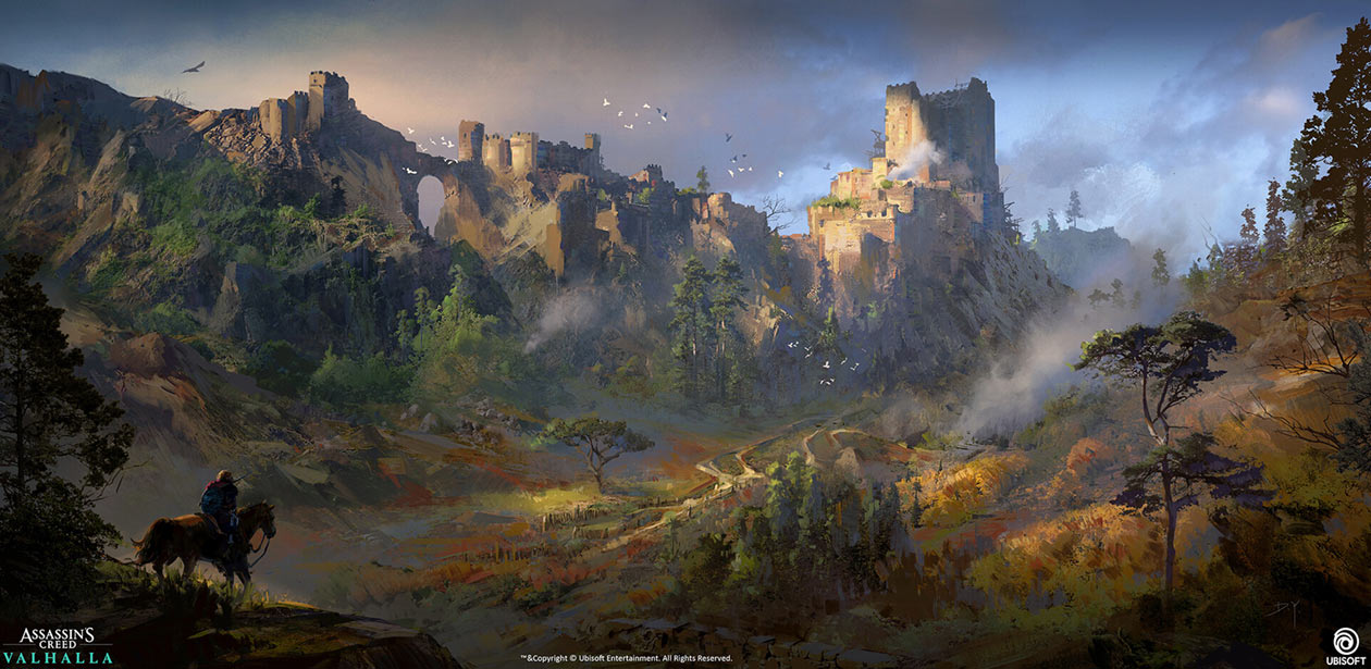 Trefaldwyn Castle Art from Assassin's Creed Valhalla