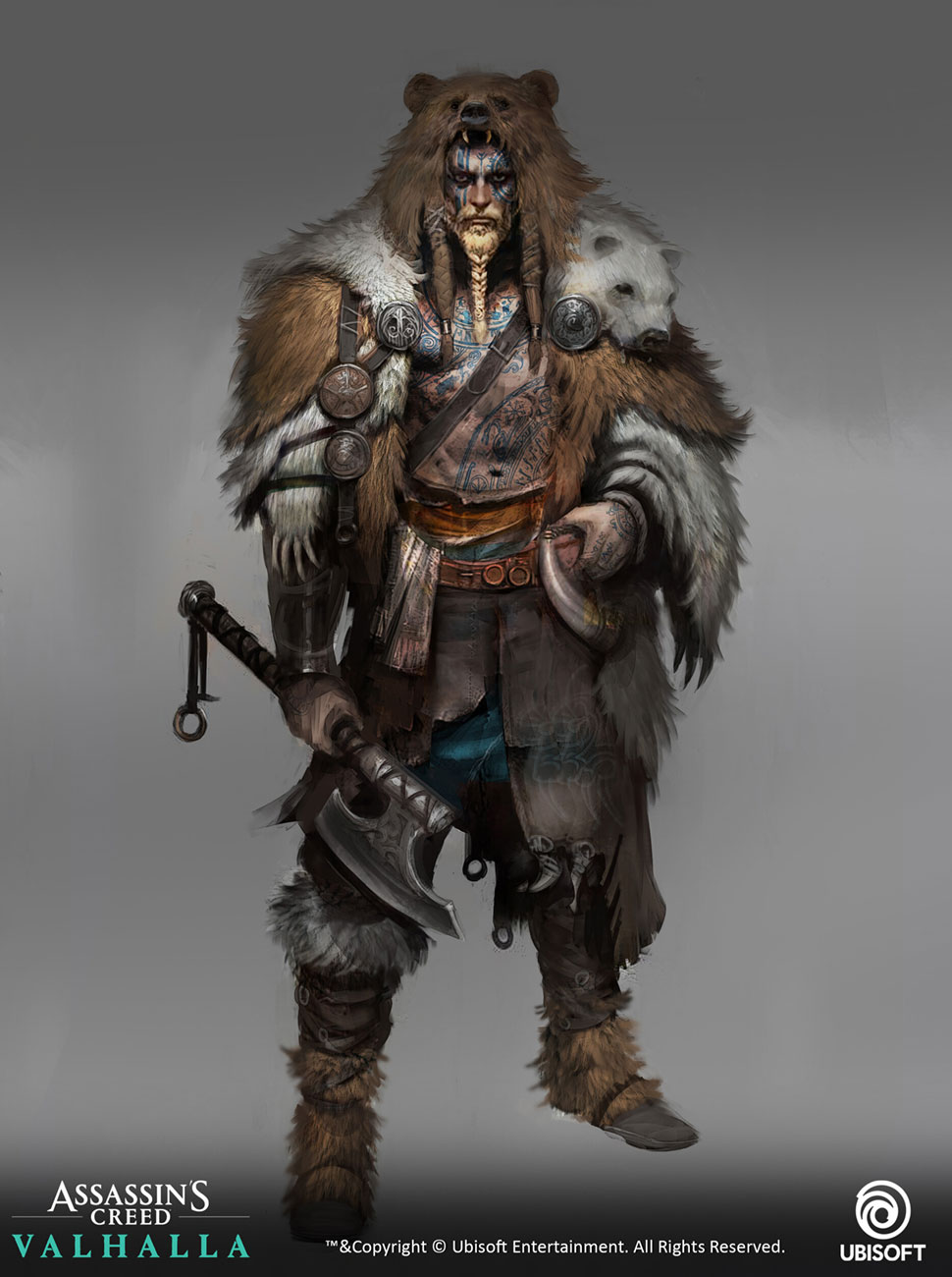 Viking Berserker Outfit Art from Assassin's Creed Valhalla