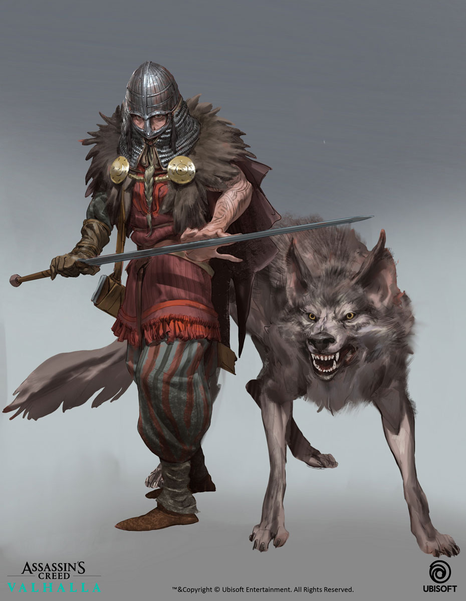 Viking Wolf Master Art from Assassin's Creed Valhalla