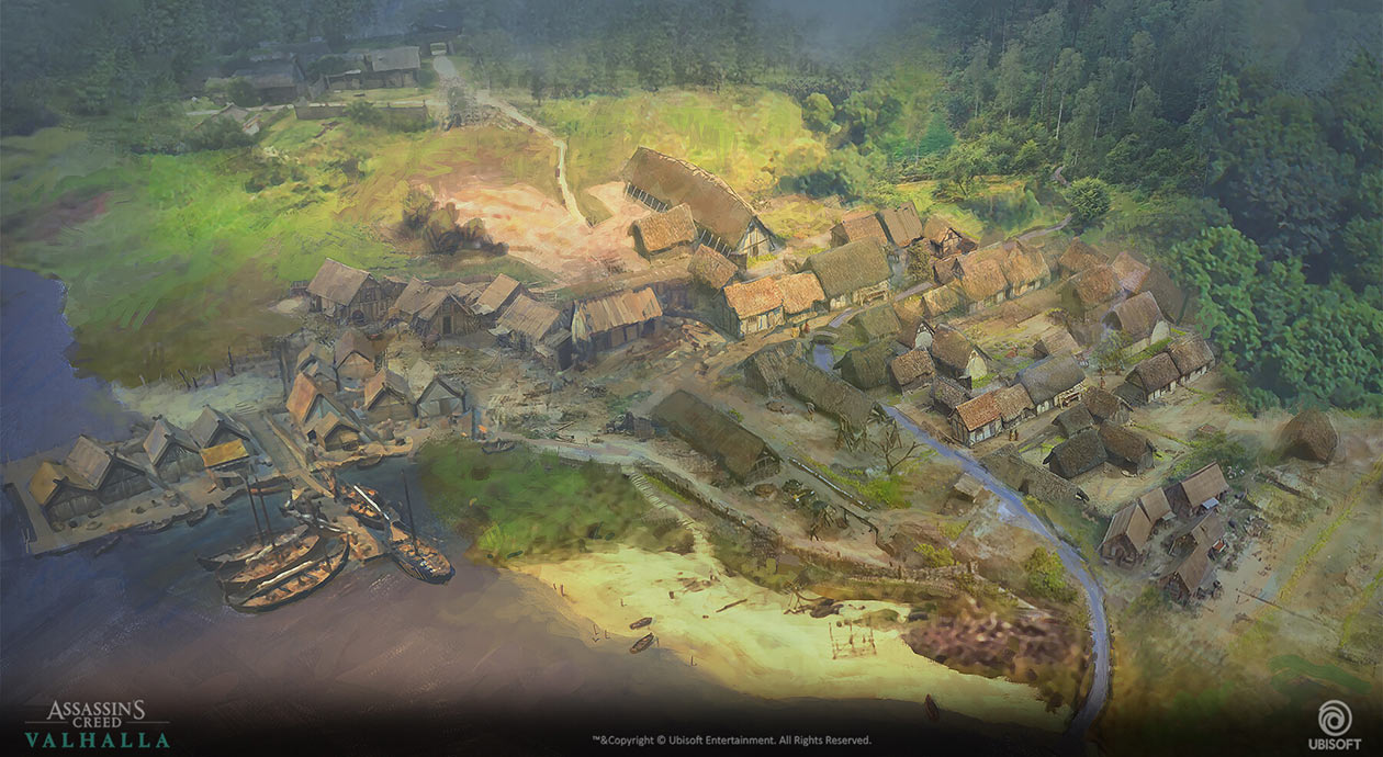 Village Concept Art from Assassin's Creed Valhalla