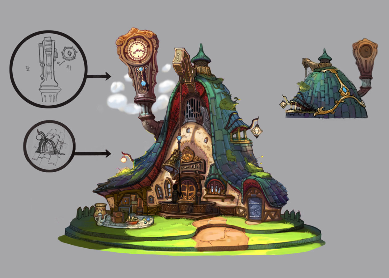 Clock Building Art from Ark Sphere