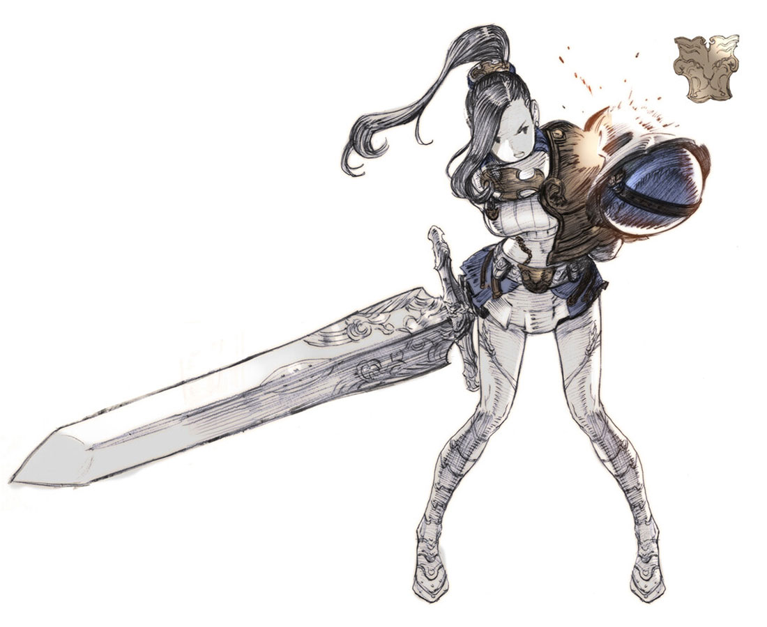 Female Warrior Class Art from Ark Sphere
