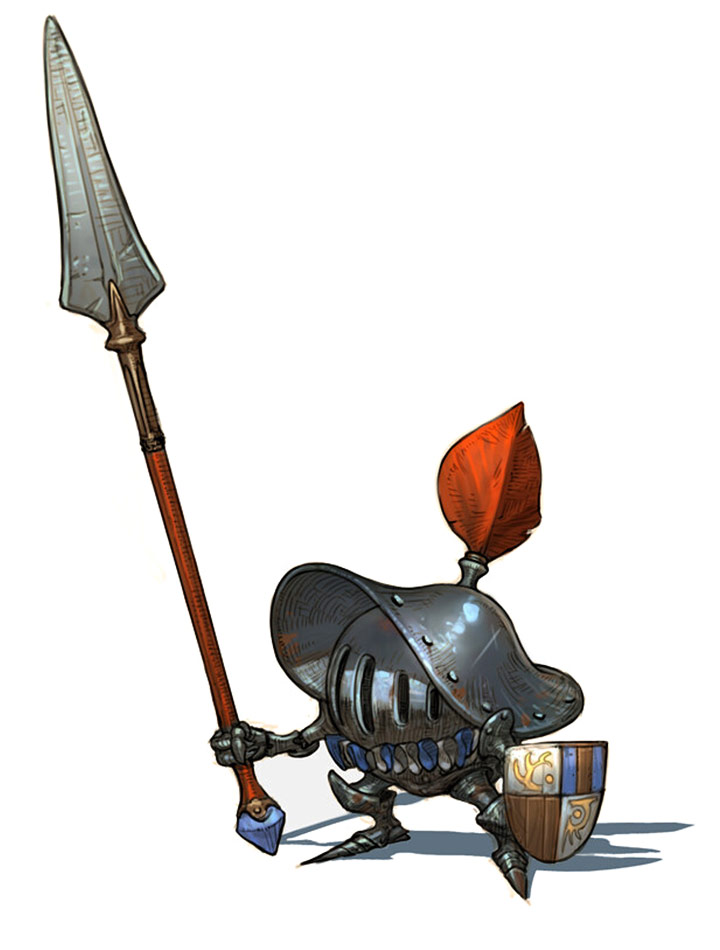 Knight Monster Art from Ark Sphere