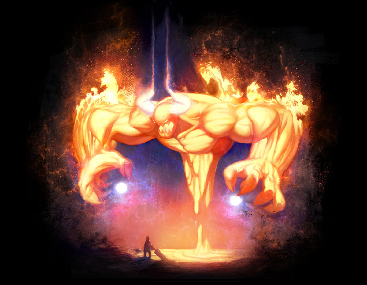Lava Monster Art from Ark Sphere