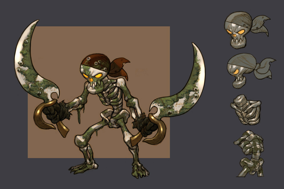 Skeleton Monster Art from Ark Sphere