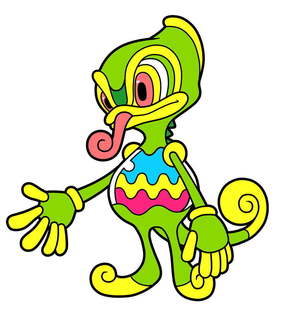 Lickshot Lizard Art from Balan Wonderworld