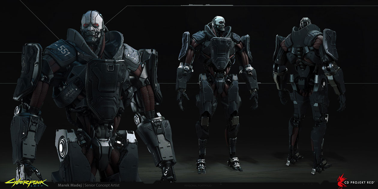 Adam Smasher Art from Cyberpunk 2077