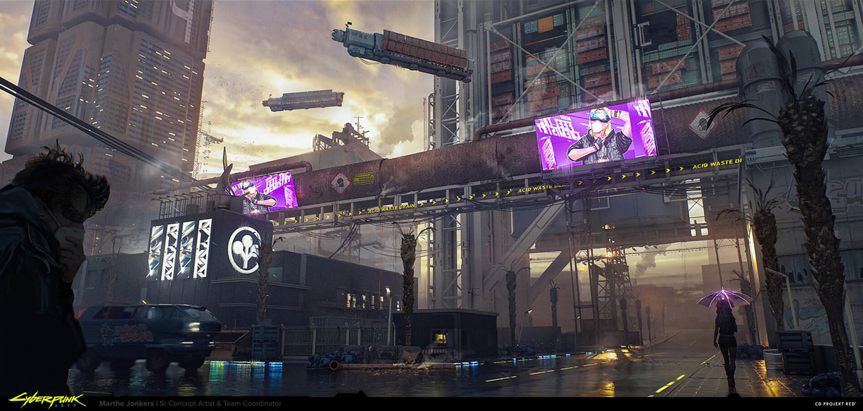 Arroyo Streets Art from Cyberpunk 2077