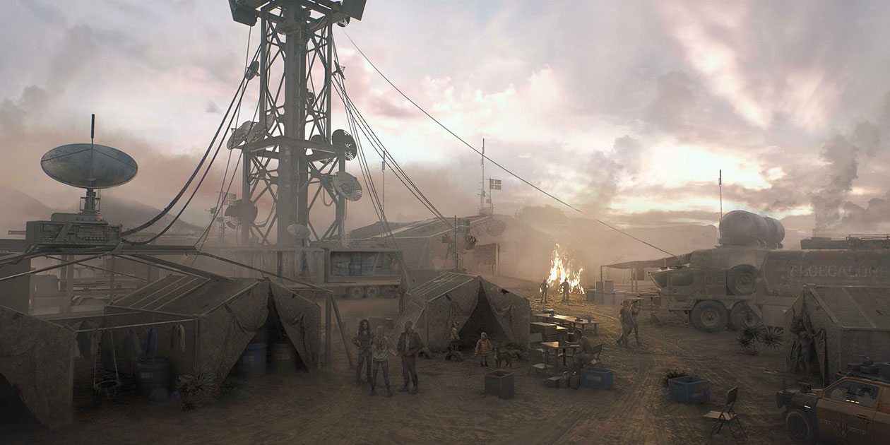 Badlands, Eastern Wastelands Art from Cyberpunk 2077