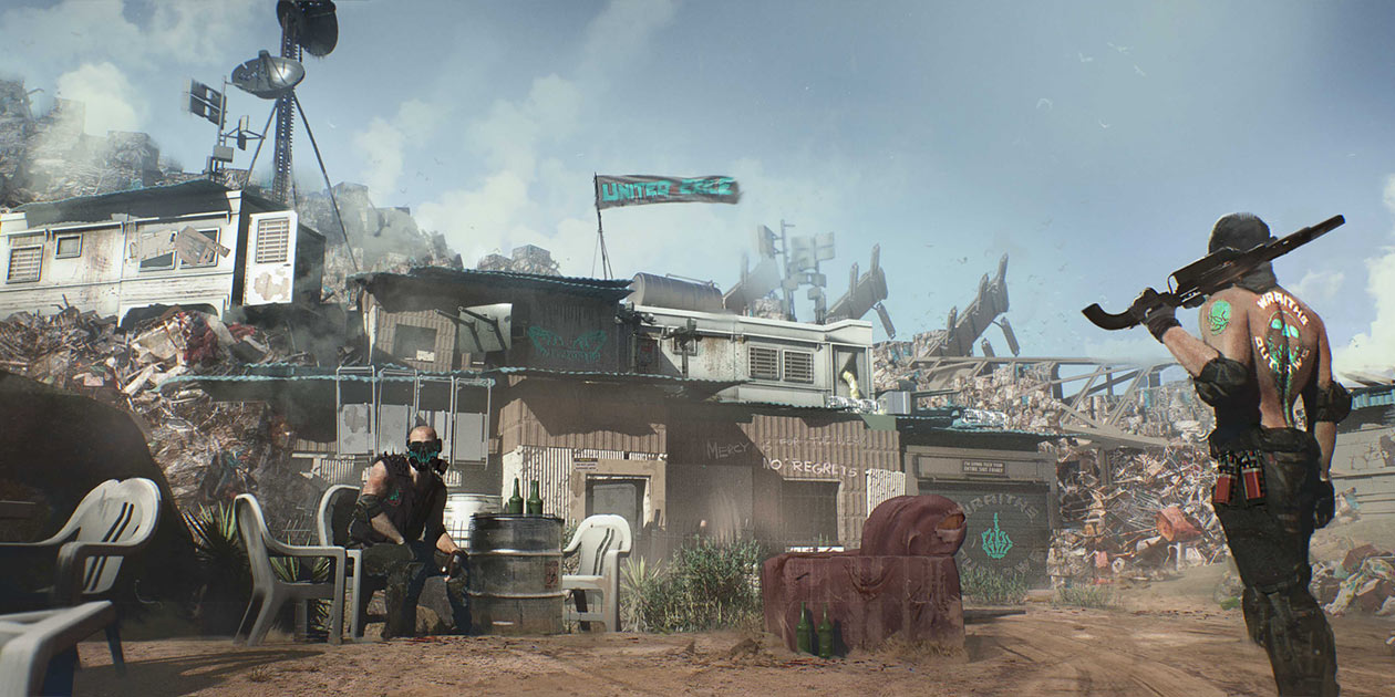 Badlands, Southern Desert Art from Cyberpunk 2077