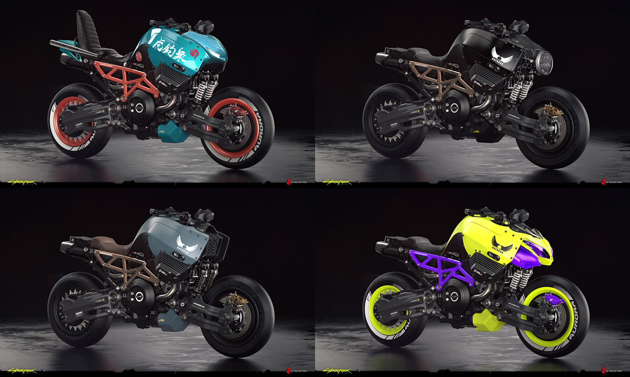 Brennan Motorcycle Designs Art from Cyberpunk 2077