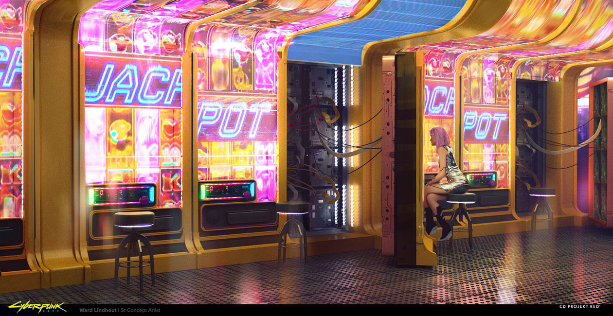 Casino Machines Art from Cyberpunk 2077