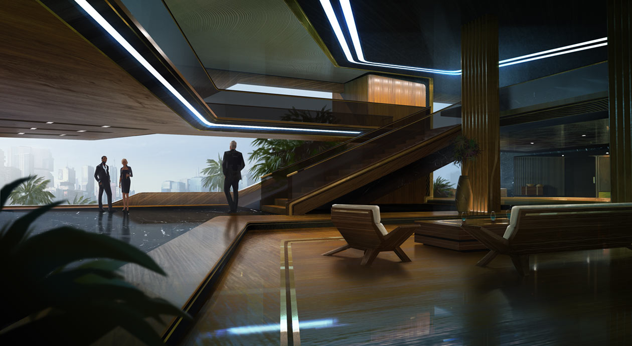 Corporate Interiors Art from Cyberpunk 2077