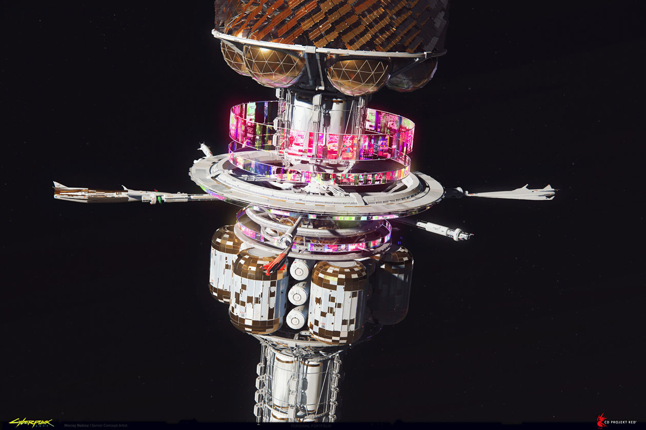 Crystal Palace Concept Art from Cyberpunk 2077