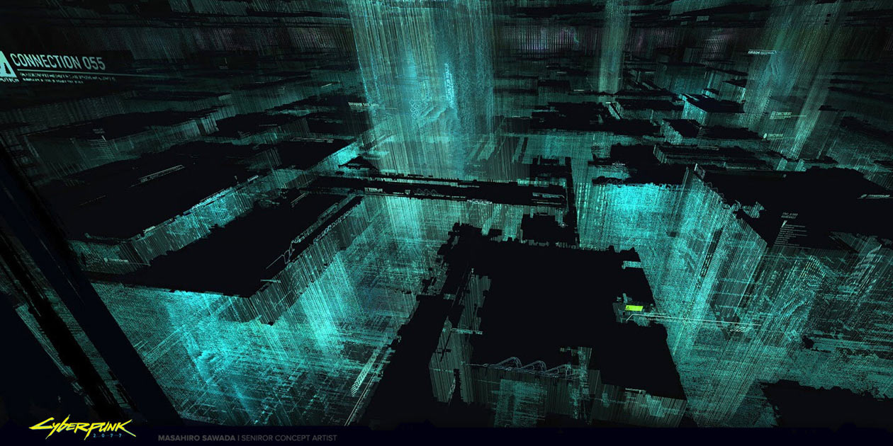 Cyberspace Art from Cyberpunk 2077