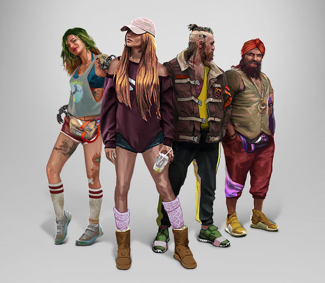 Entropism Characters Art from Cyberpunk 2077
