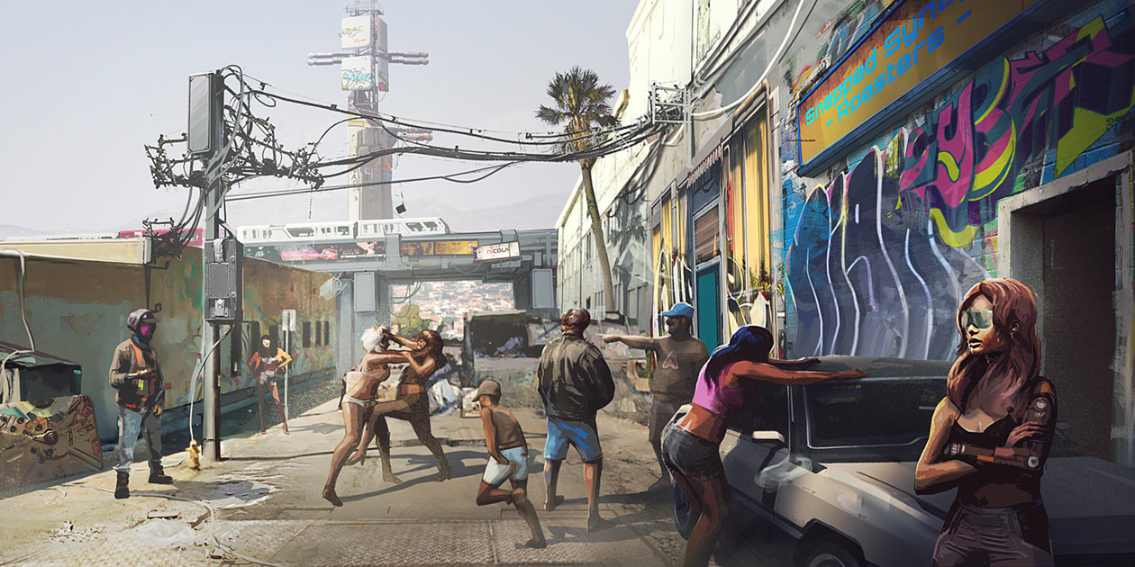 Entropism Concept Art from Cyberpunk 2077