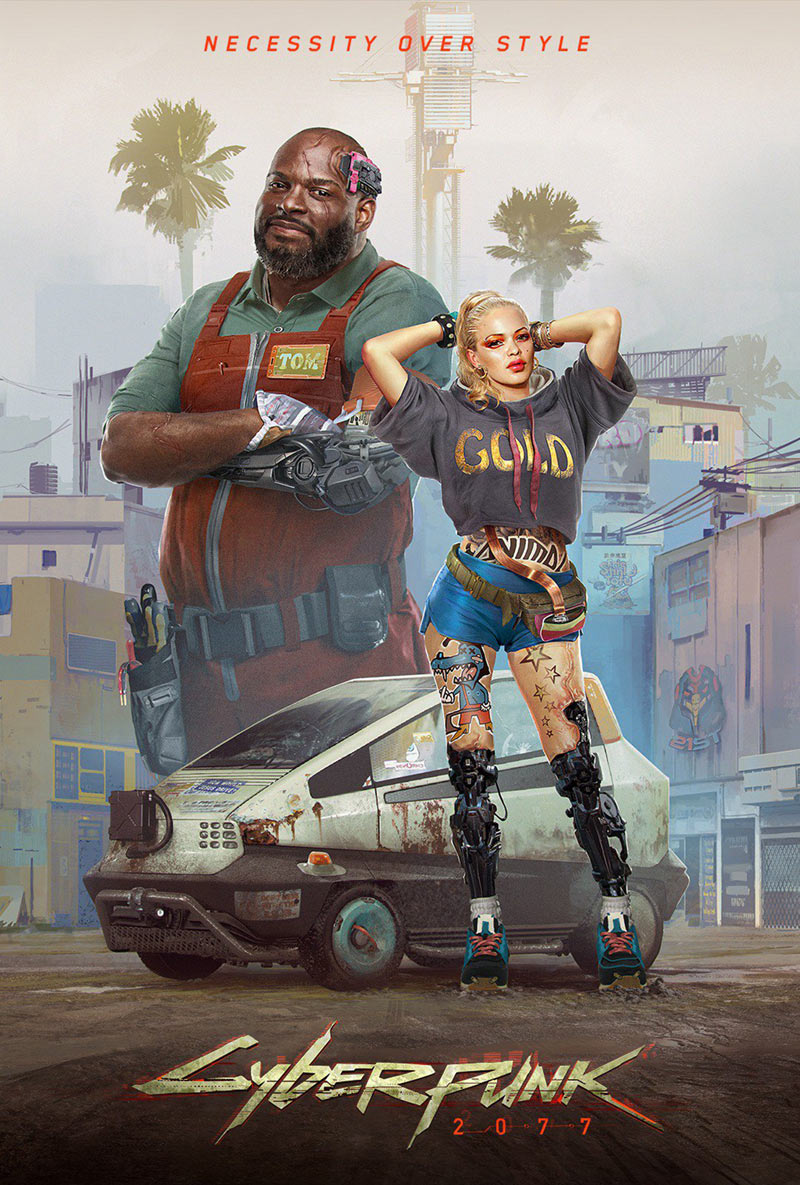 Entropism Style Art from Cyberpunk 2077