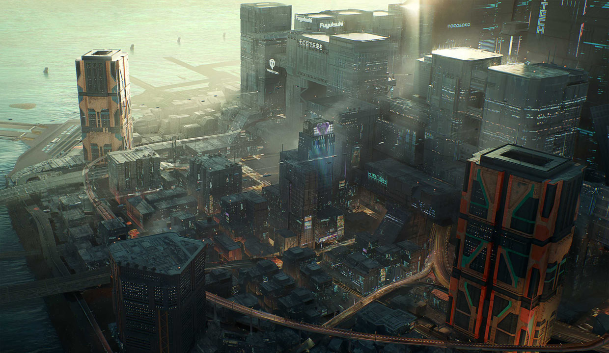 Heywood District Art from Cyberpunk 2077
