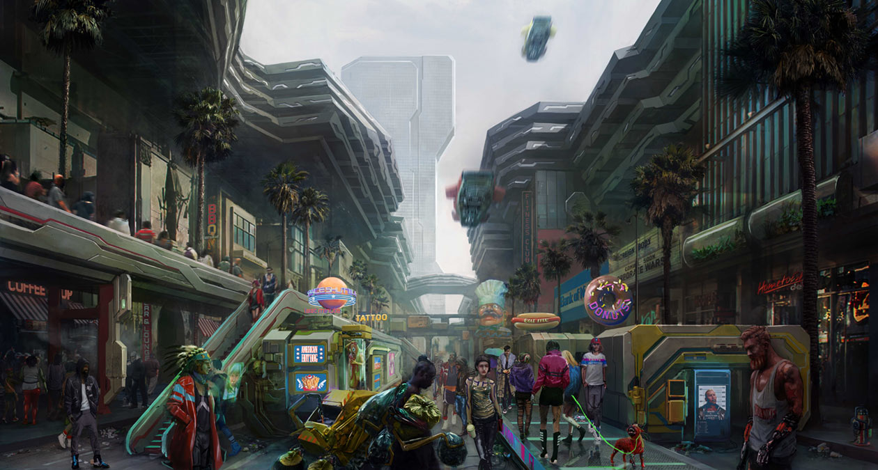 Heywood Wellsprings Art from Cyberpunk 2077