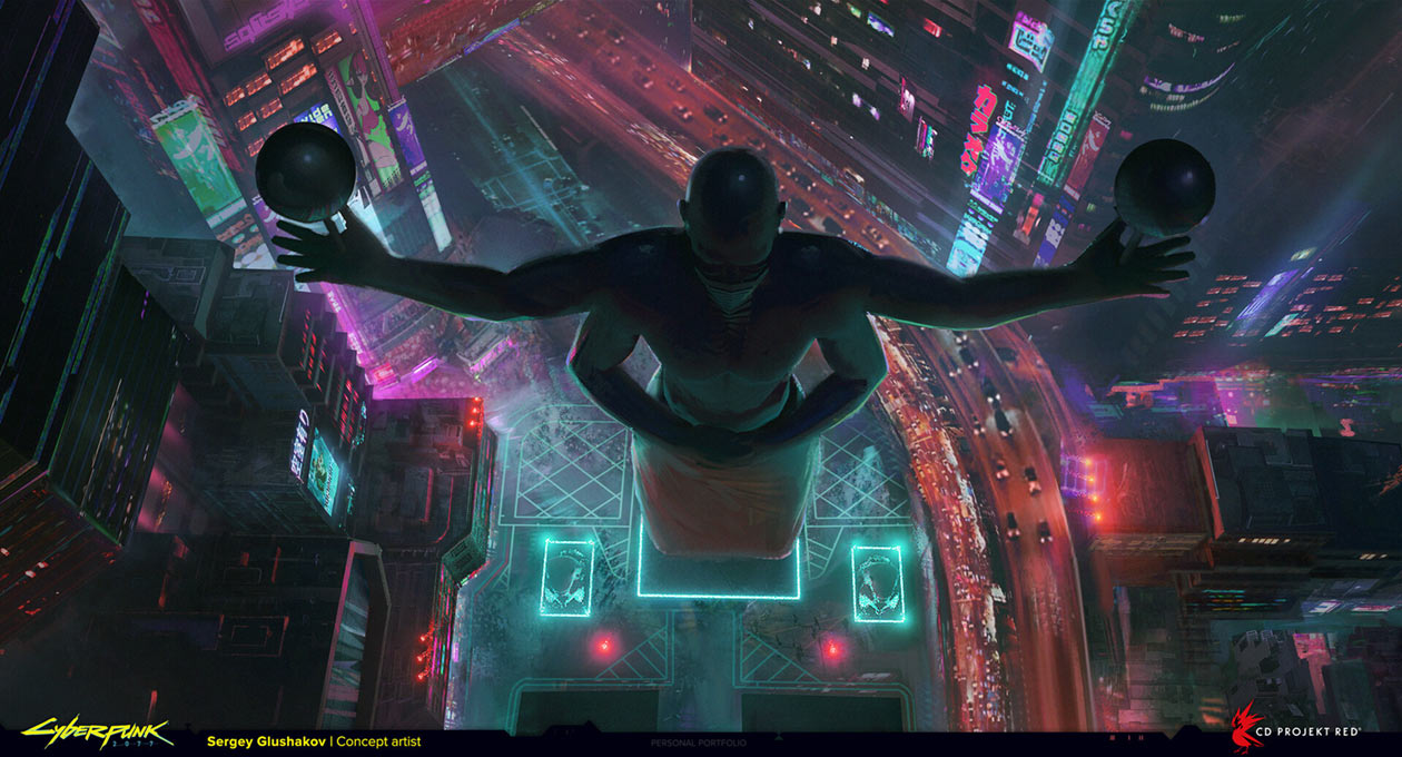 Japan Town Art from Cyberpunk 2077