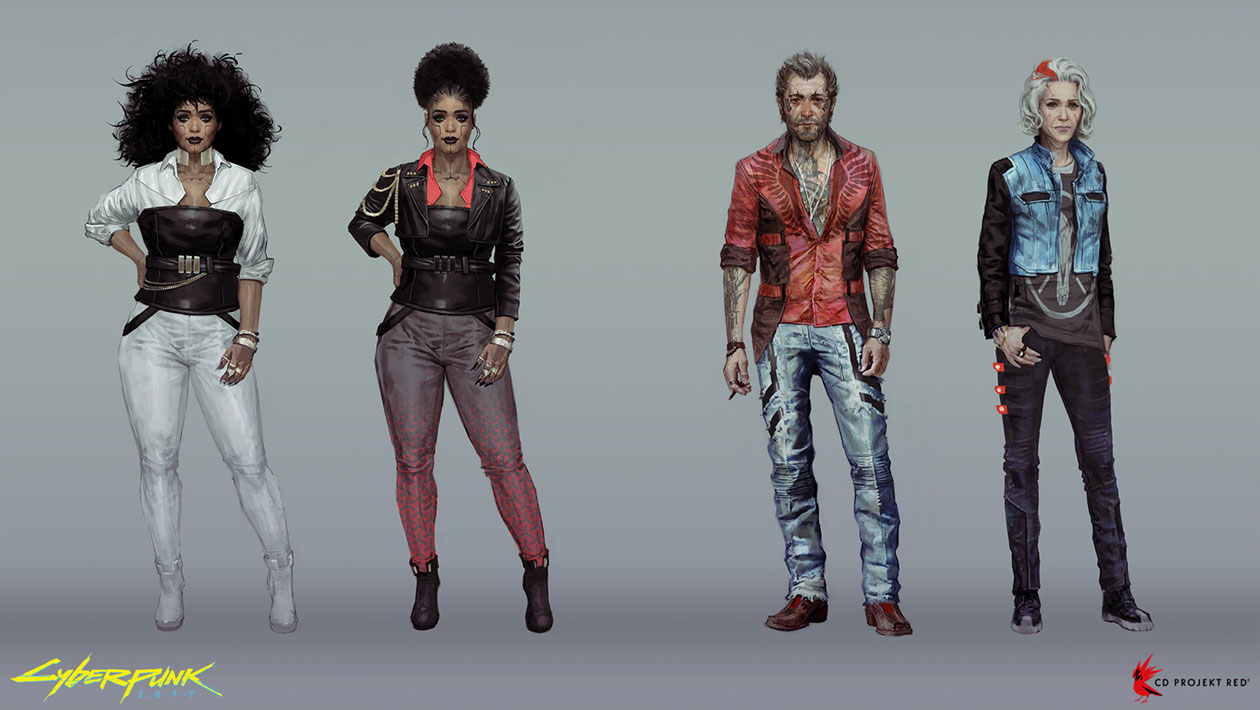 Kerry's Band Members Art from Cyberpunk 2077