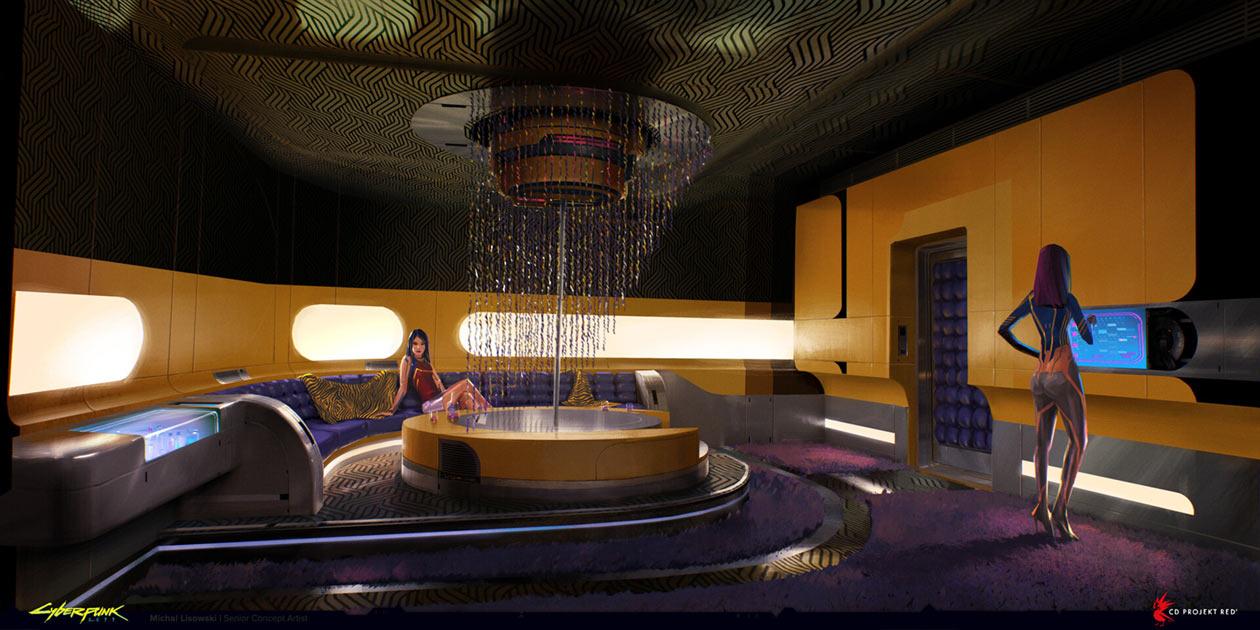 Kitsch Club VIP Room Art from Cyberpunk 2077