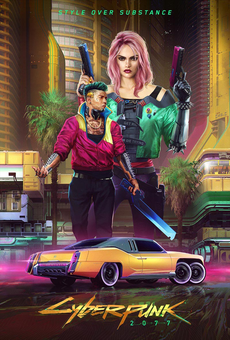 Kitsch Style Art from Cyberpunk 2077