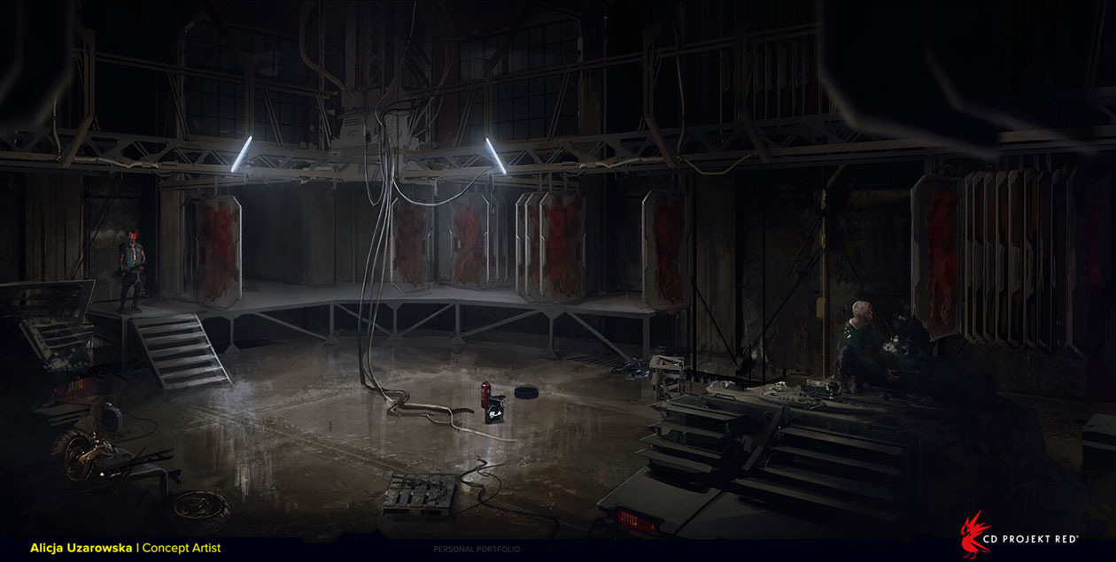 Maelstrom Garage Art from Cyberpunk 2077