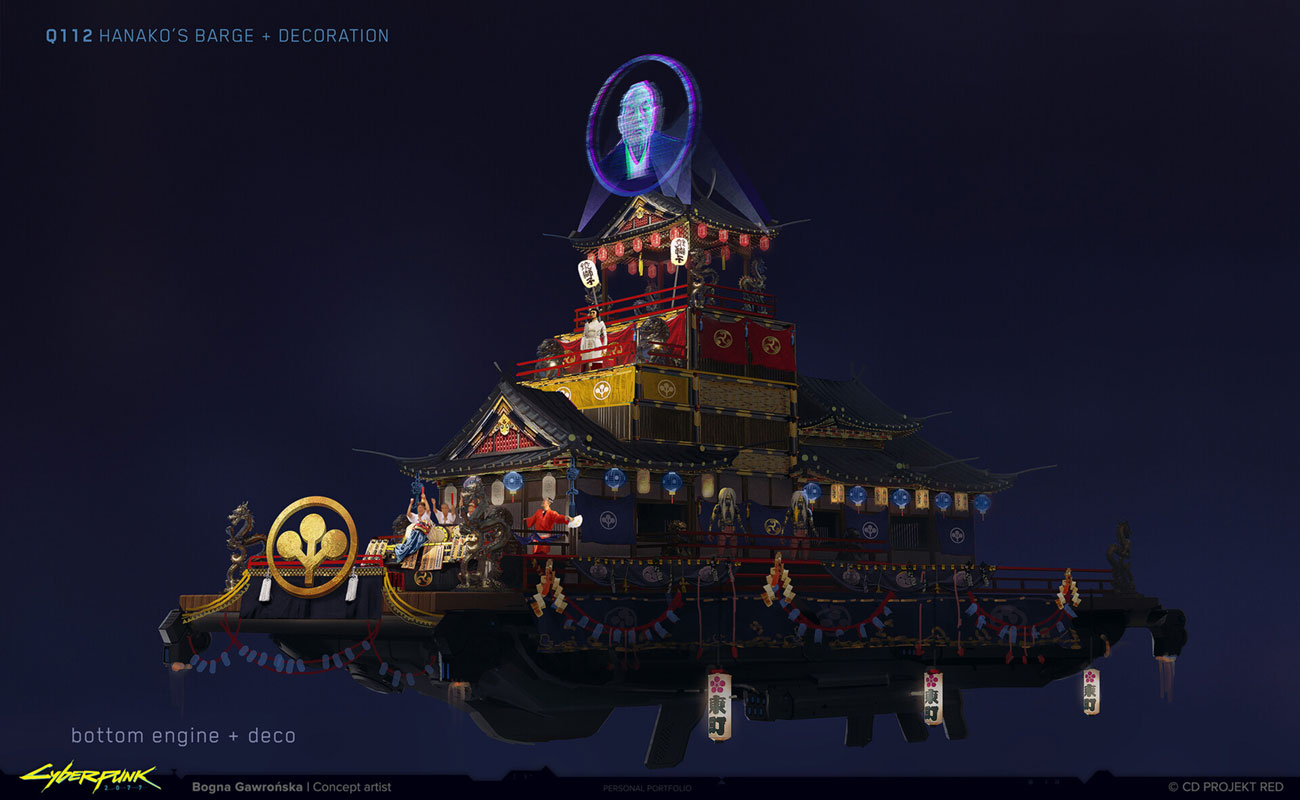 Matsuri Parade Float Art from Cyberpunk 2077