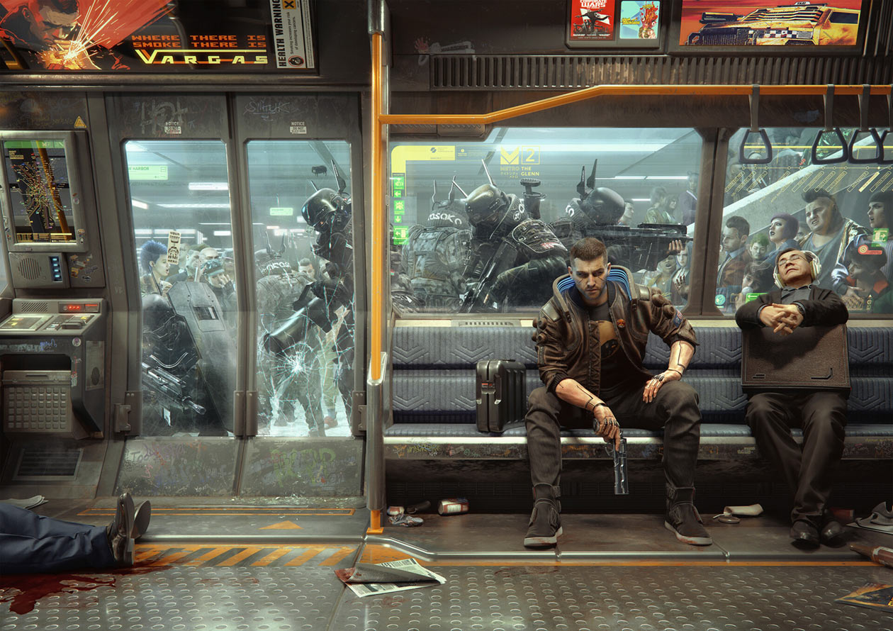 Metro Promo Art from Cyberpunk 2077