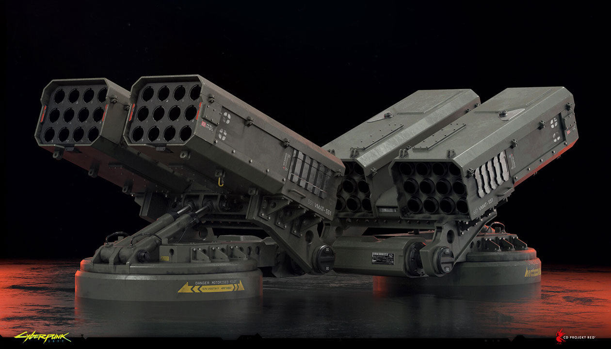 Militech Rocket Launcher Art from Cyberpunk 2077