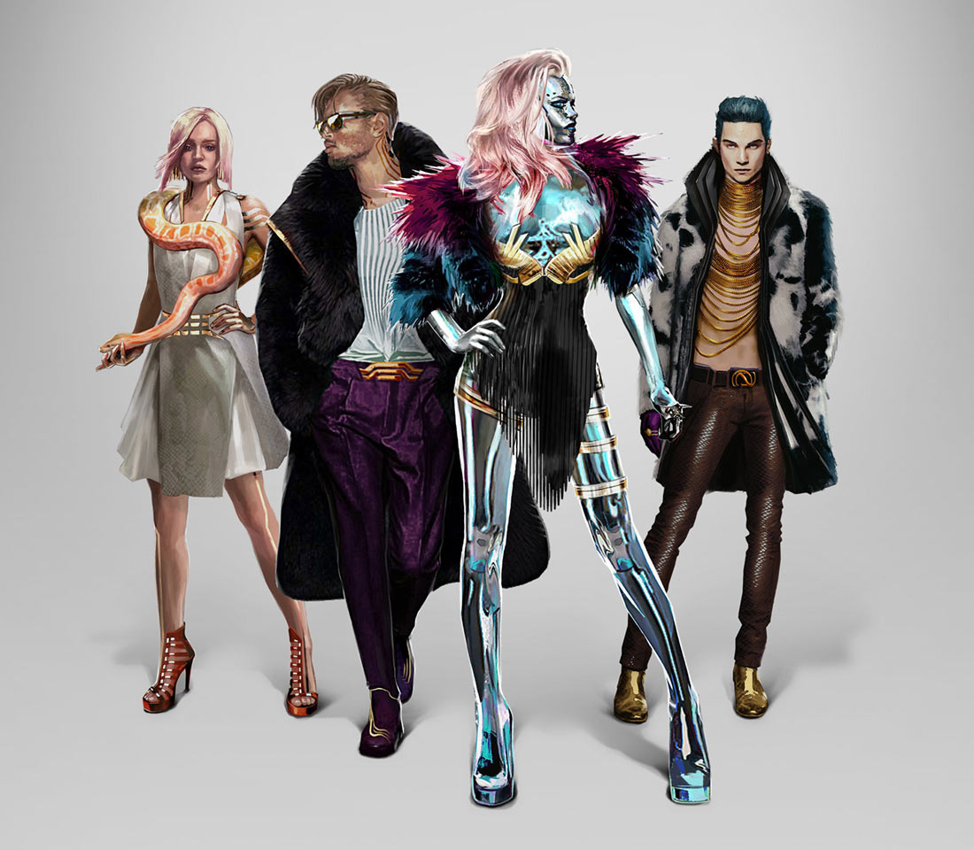 Neokitsch Characters Art from Cyberpunk 2077