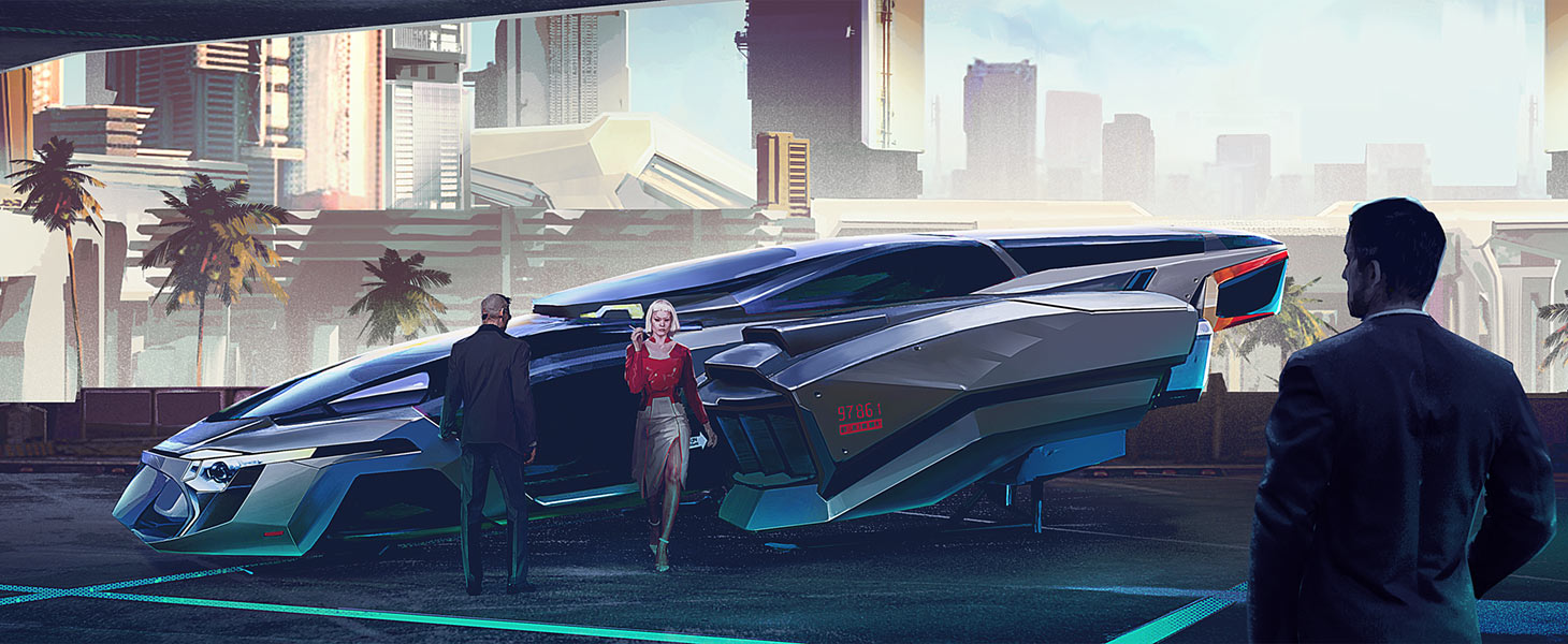 Neomilitarism Concept Art from Cyberpunk 2077