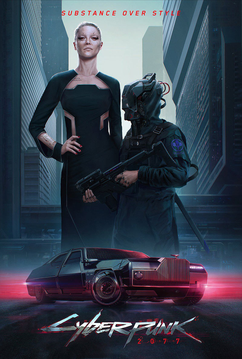 Neomilitarism Style Art from Cyberpunk 2077