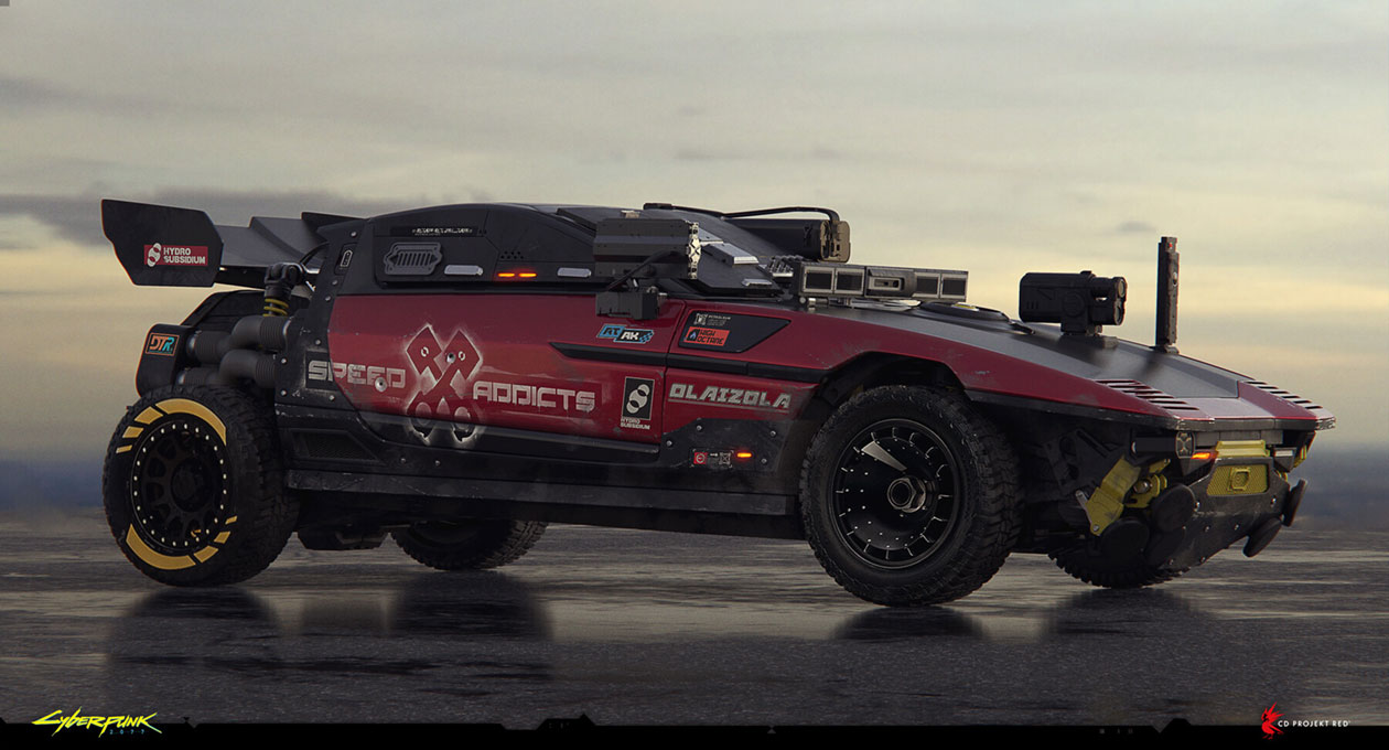 Nomad Car Art from Cyberpunk 2077