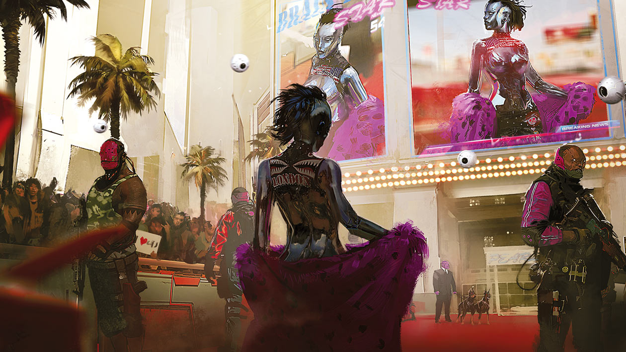 On the Red Carpet Art from Cyberpunk 2077