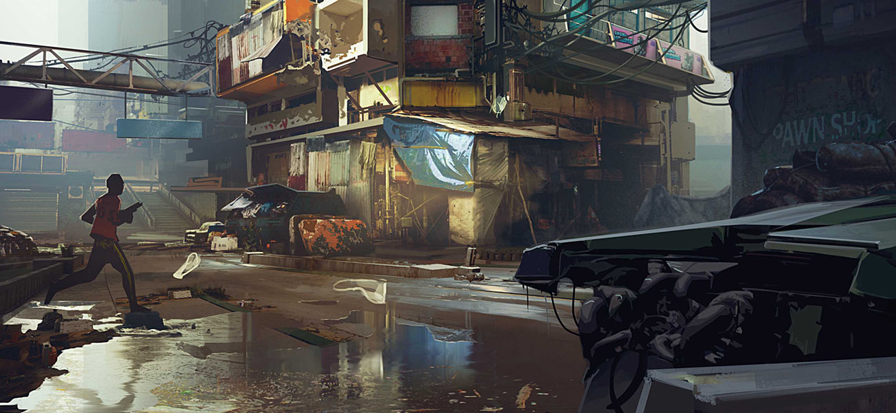 Pacifica, Back Alley Art from Cyberpunk 2077
