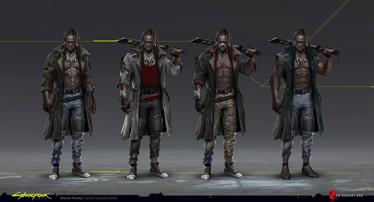 Placide Variations Art from Cyberpunk 2077