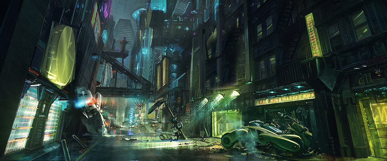 Teaser Trailer Environment Art from Cyberpunk 2077